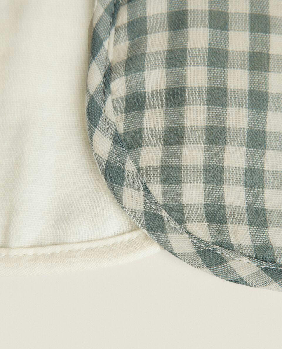 GINGHAM BIB (PACK OF 2)