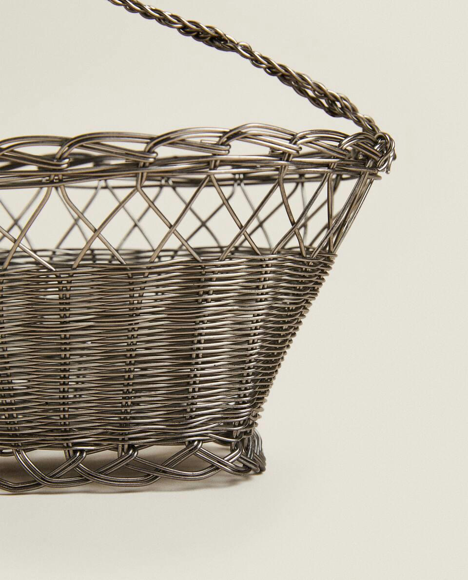 METAL BOTTLE HOLDER BASKET