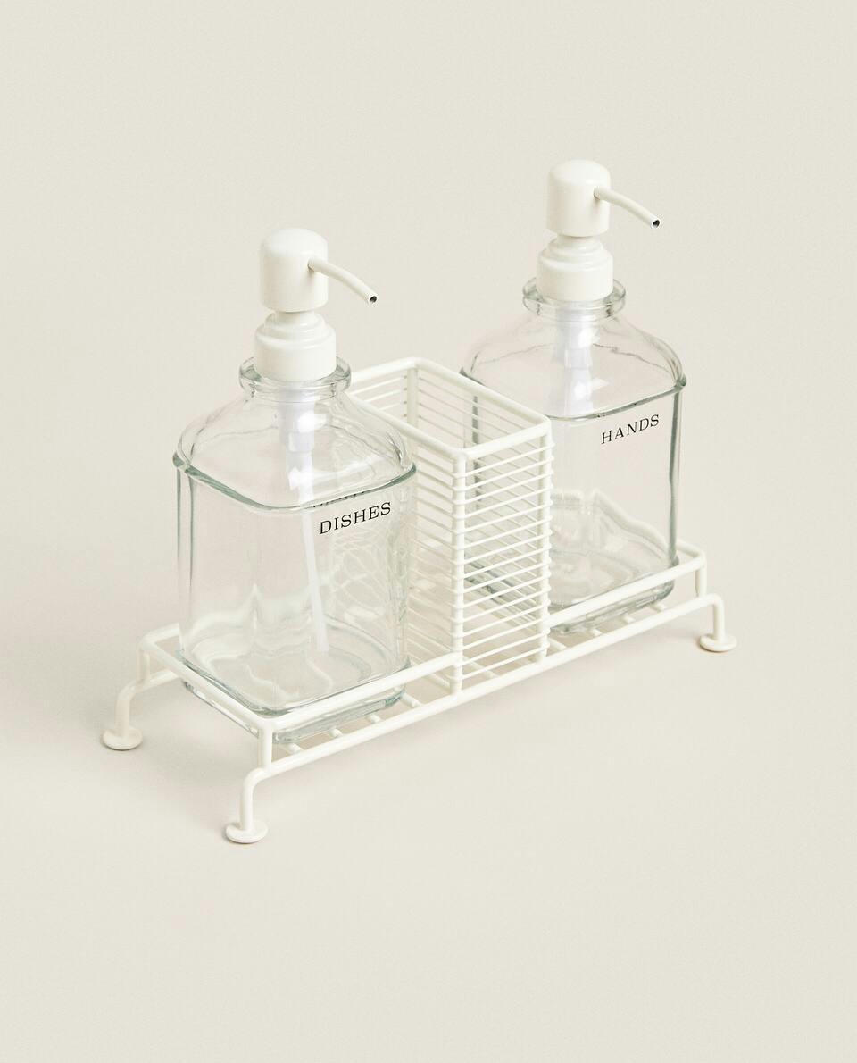DOUBLE DISPENSER WITH STAND