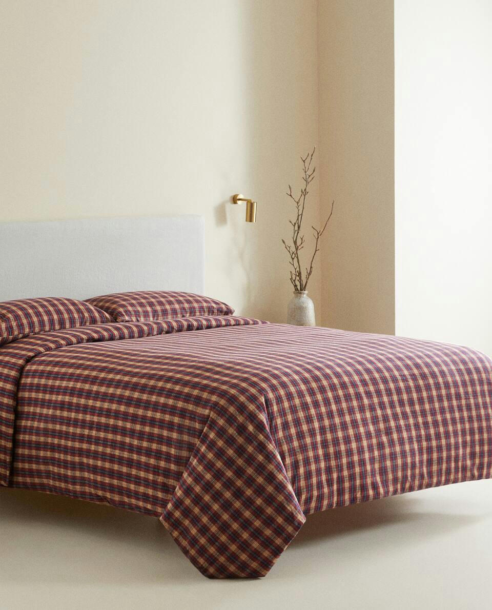 CHECK FLANNEL CHRISTMAS DUVET COVER