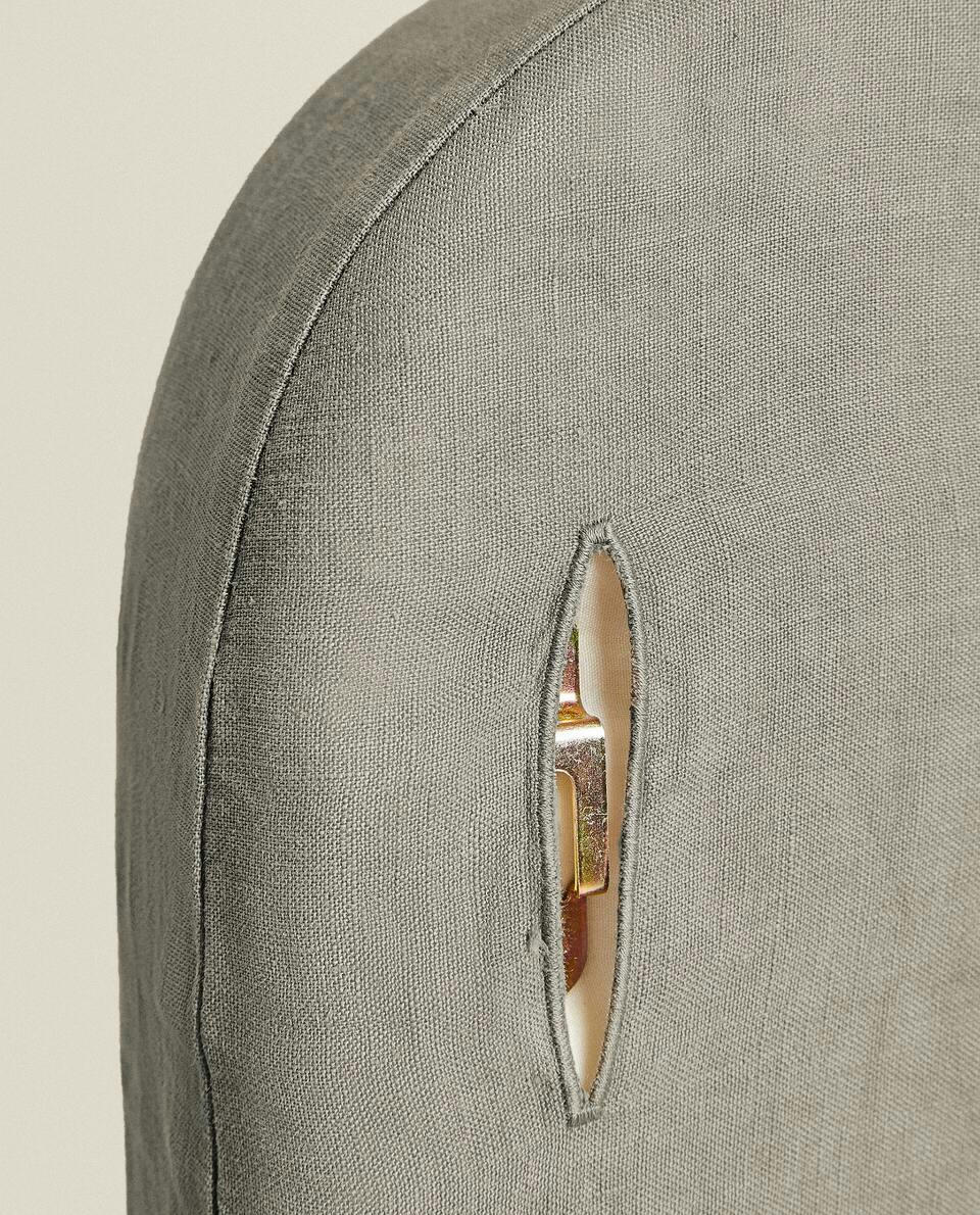 ROUNDED HEADBOARD WITH LINEN COVER