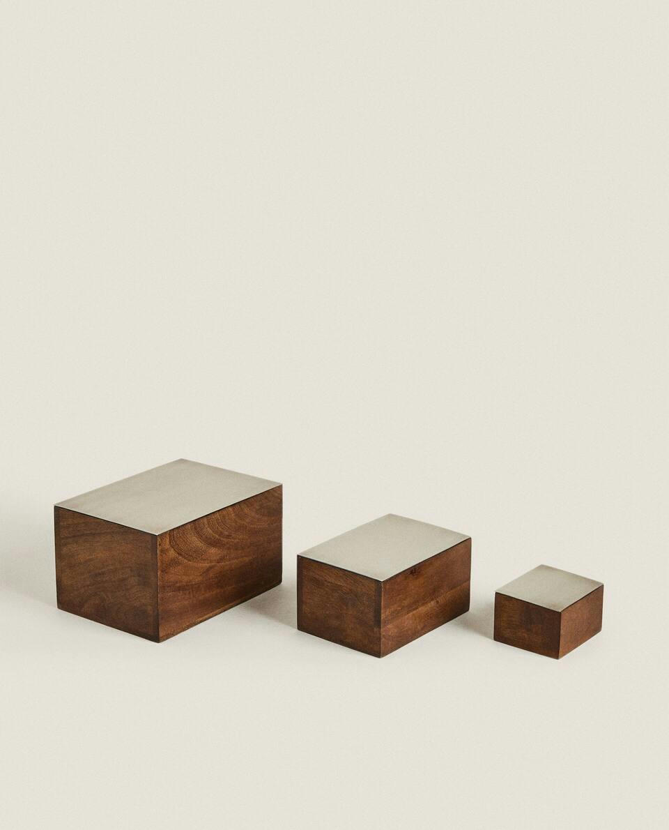 WOOD AND METAL BOX