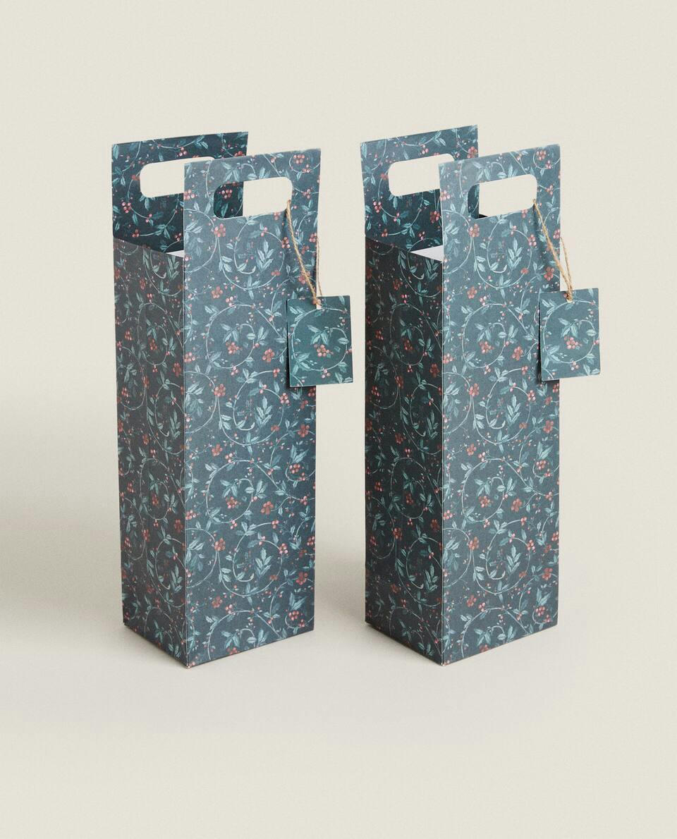CHRISTMAS WINE GIFT BAGS (PACK OF 2)