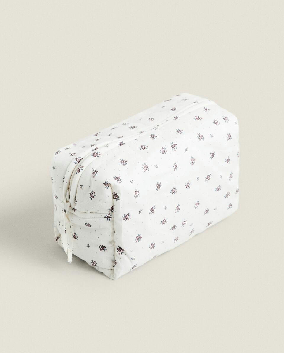 FLORAL COTTON TOILETRY BAG
