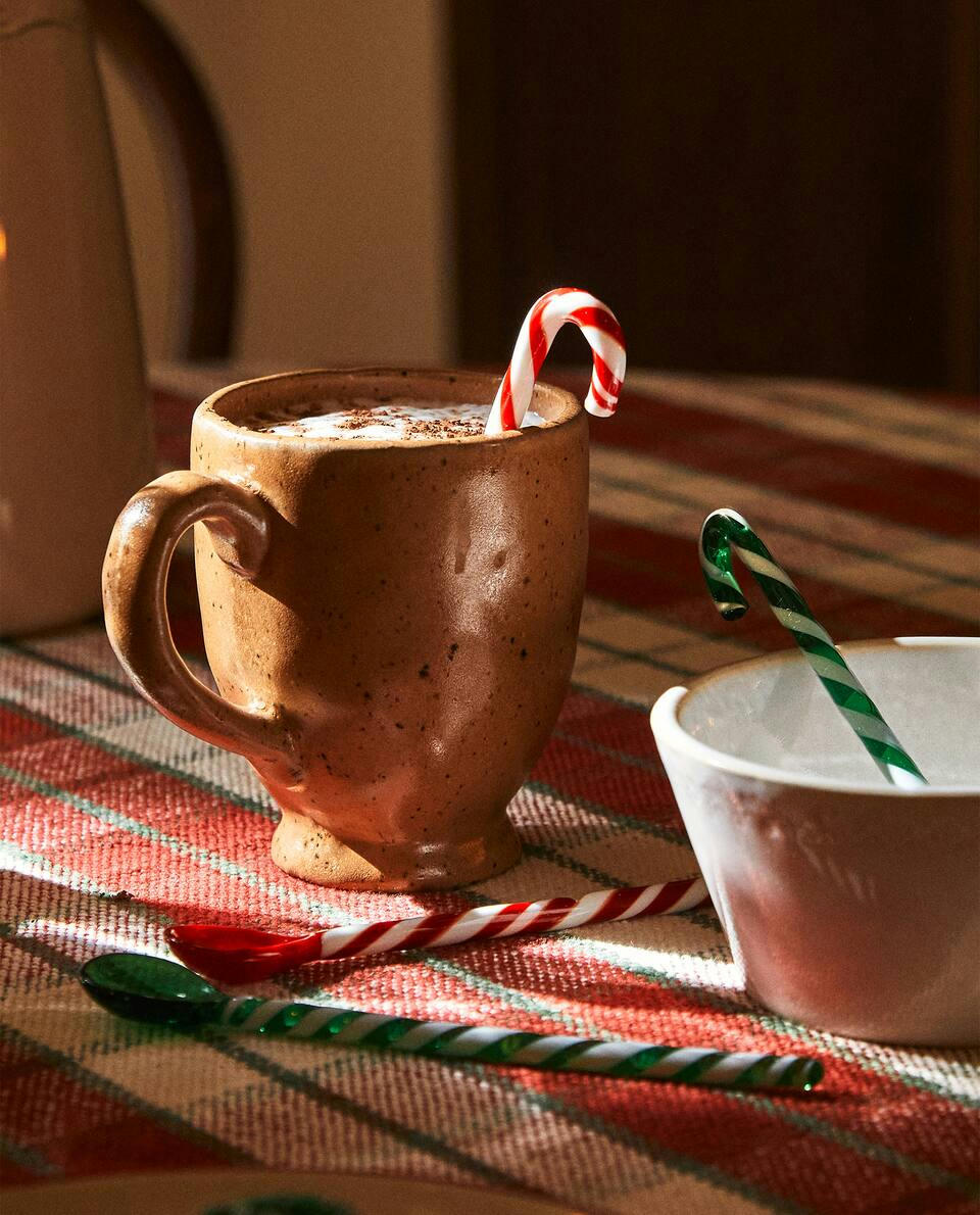 PACK OF CHRISTMAS GLASS SERVING SPOONS (PACK OF 4)