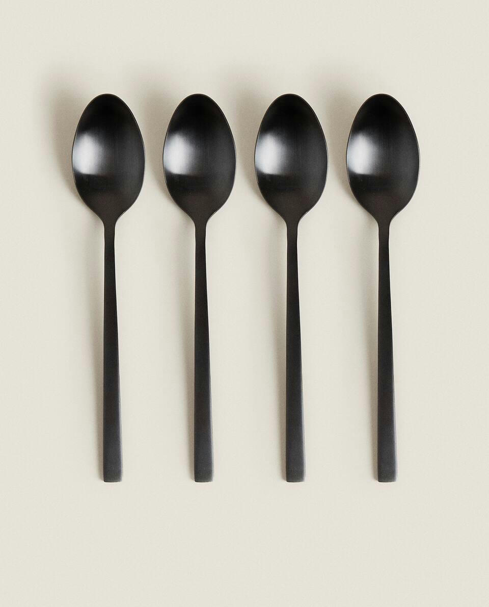 MATTE BLACK CUTLERY SET