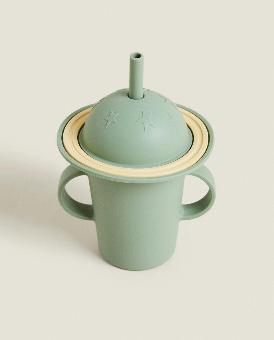 PLANETS BEAKER WITH STRAW