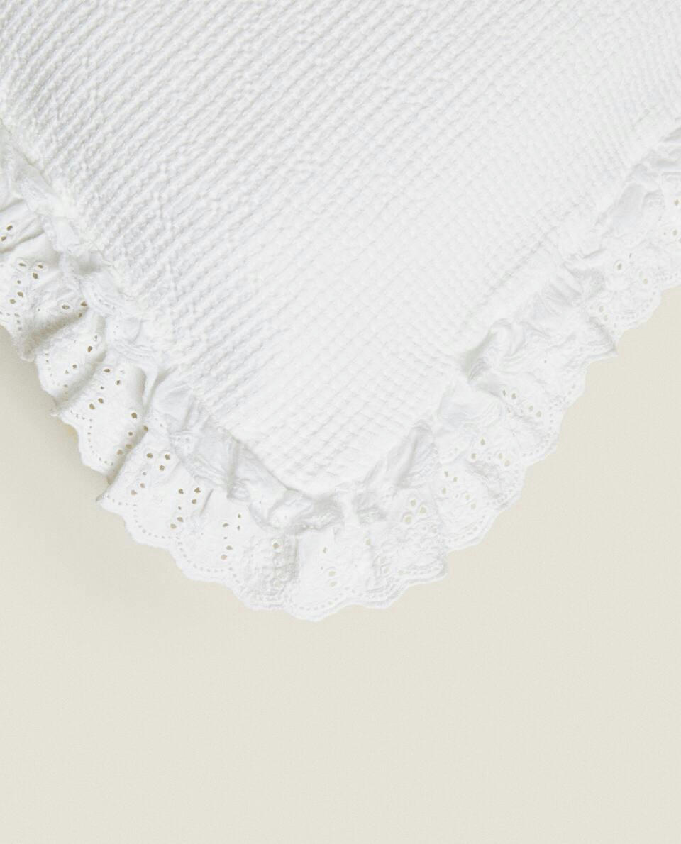 COTTON JACQUARD CUSHION COVER