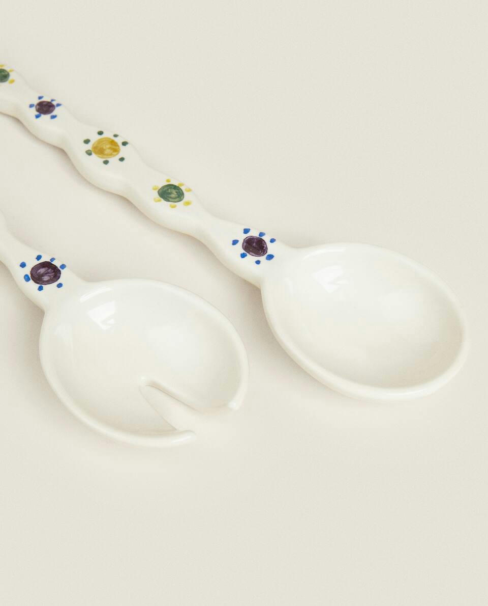 PACK OF SERVERS WITH CORRUGATED HANDLE (SET OF 2)