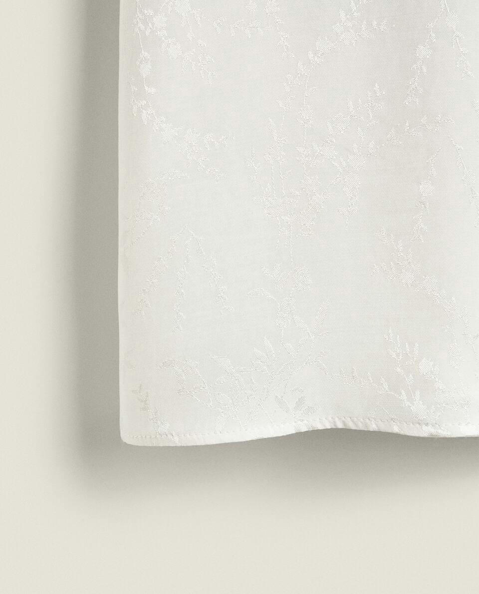 FLORAL-PRINT JACQUARD TOP