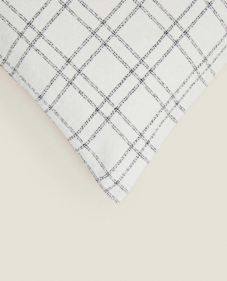 CHECK CUSHION COVER