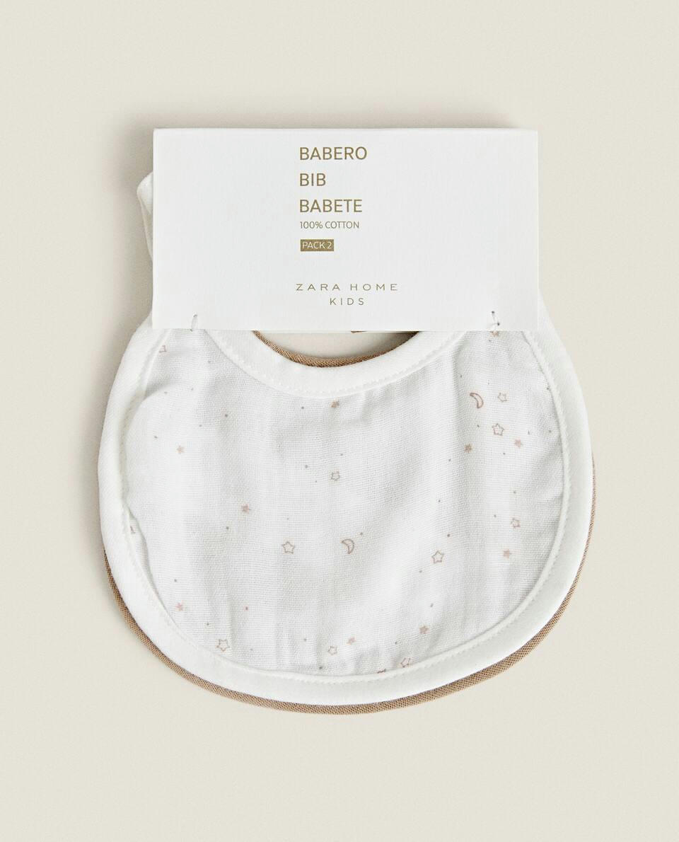 MUSLIN STAR BIBS (SET OF 2)