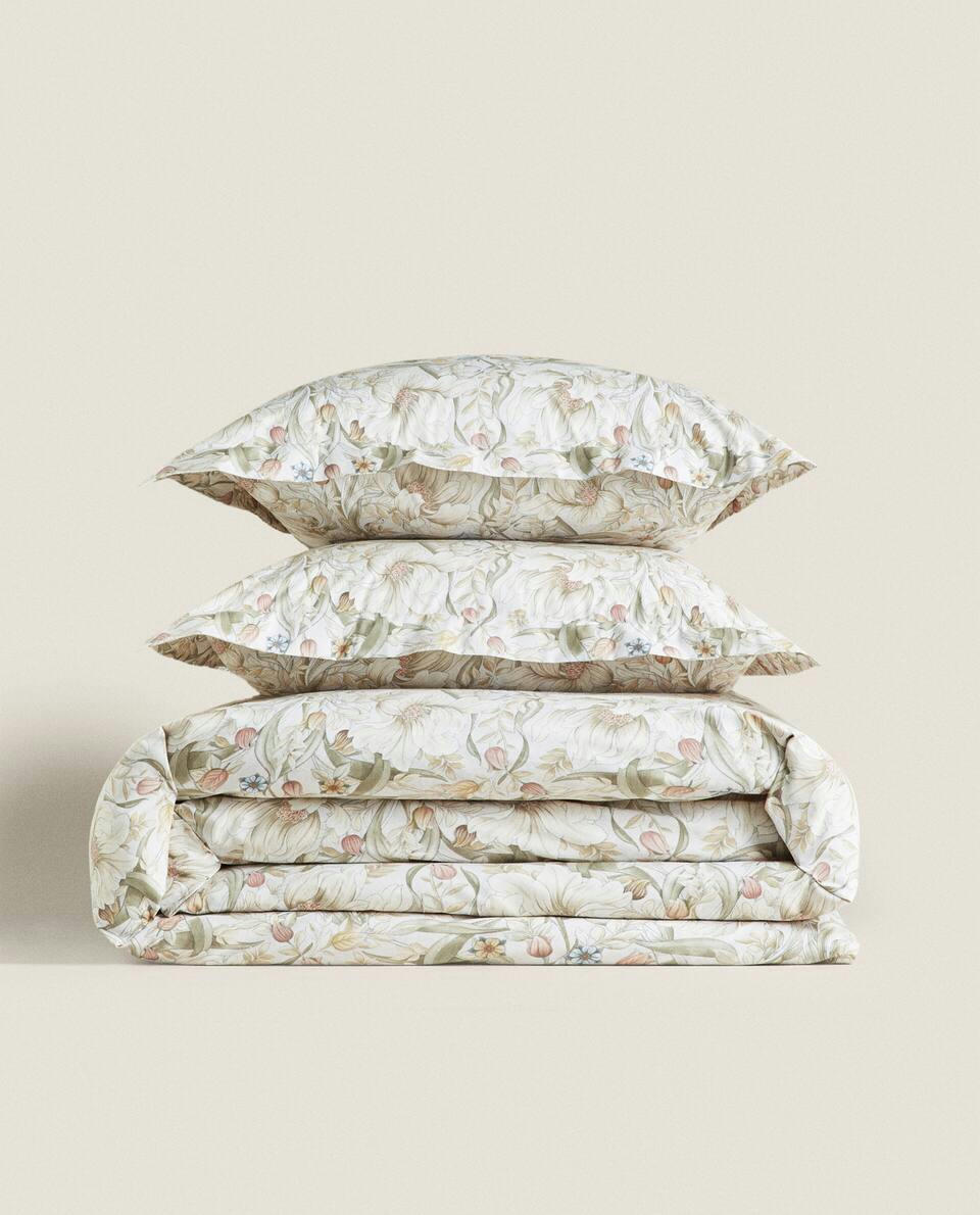 FLORAL PRINT DUVET COVER