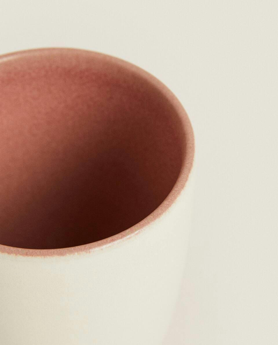 COLOURED STONEWARE TUMBLER