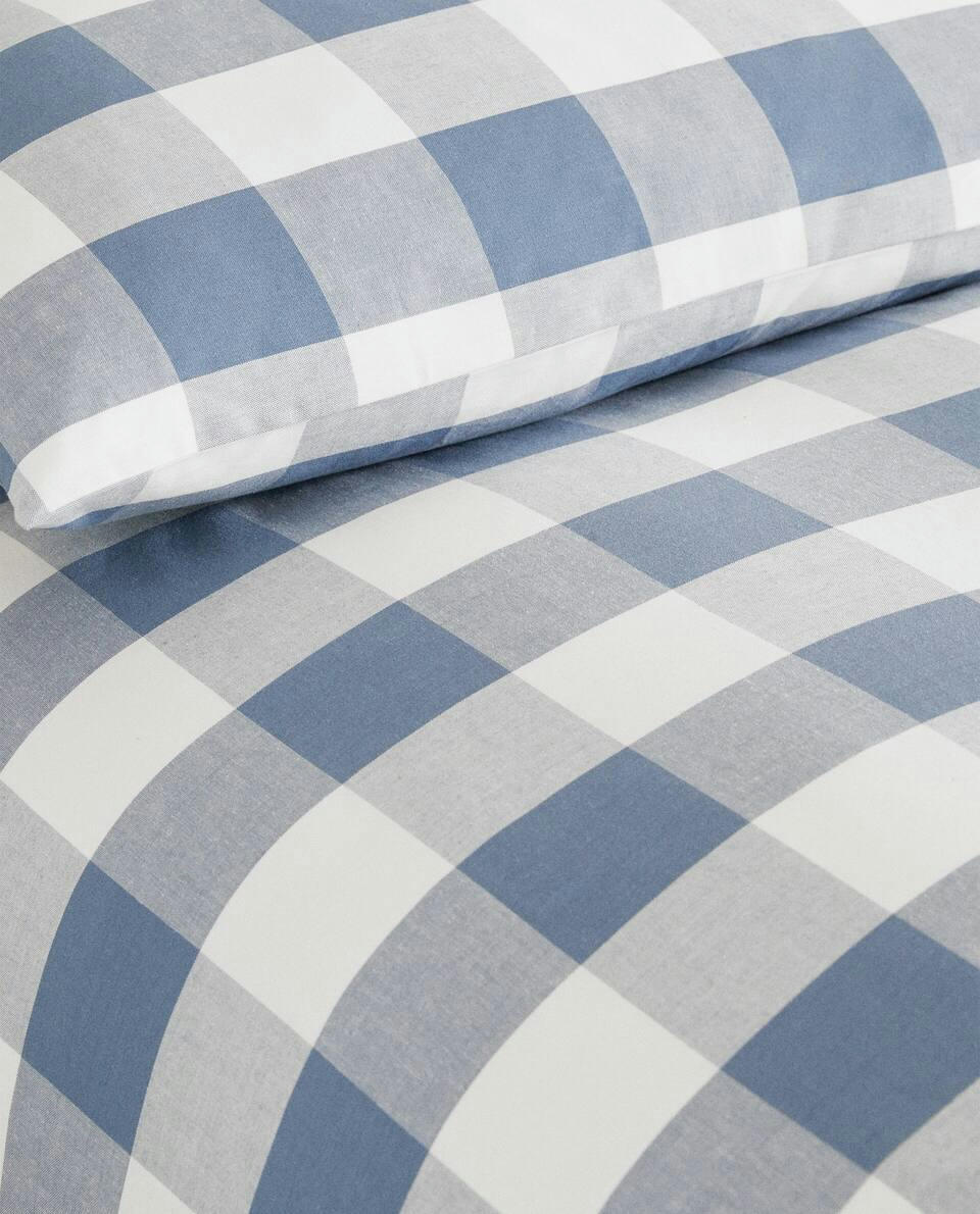 CHECK DUVET COVER