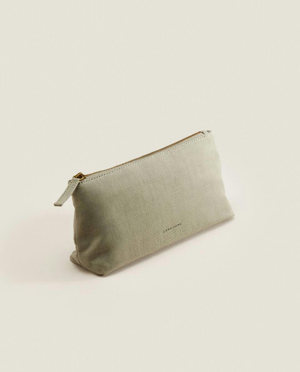LARGE COTTON TOILETRY BAG