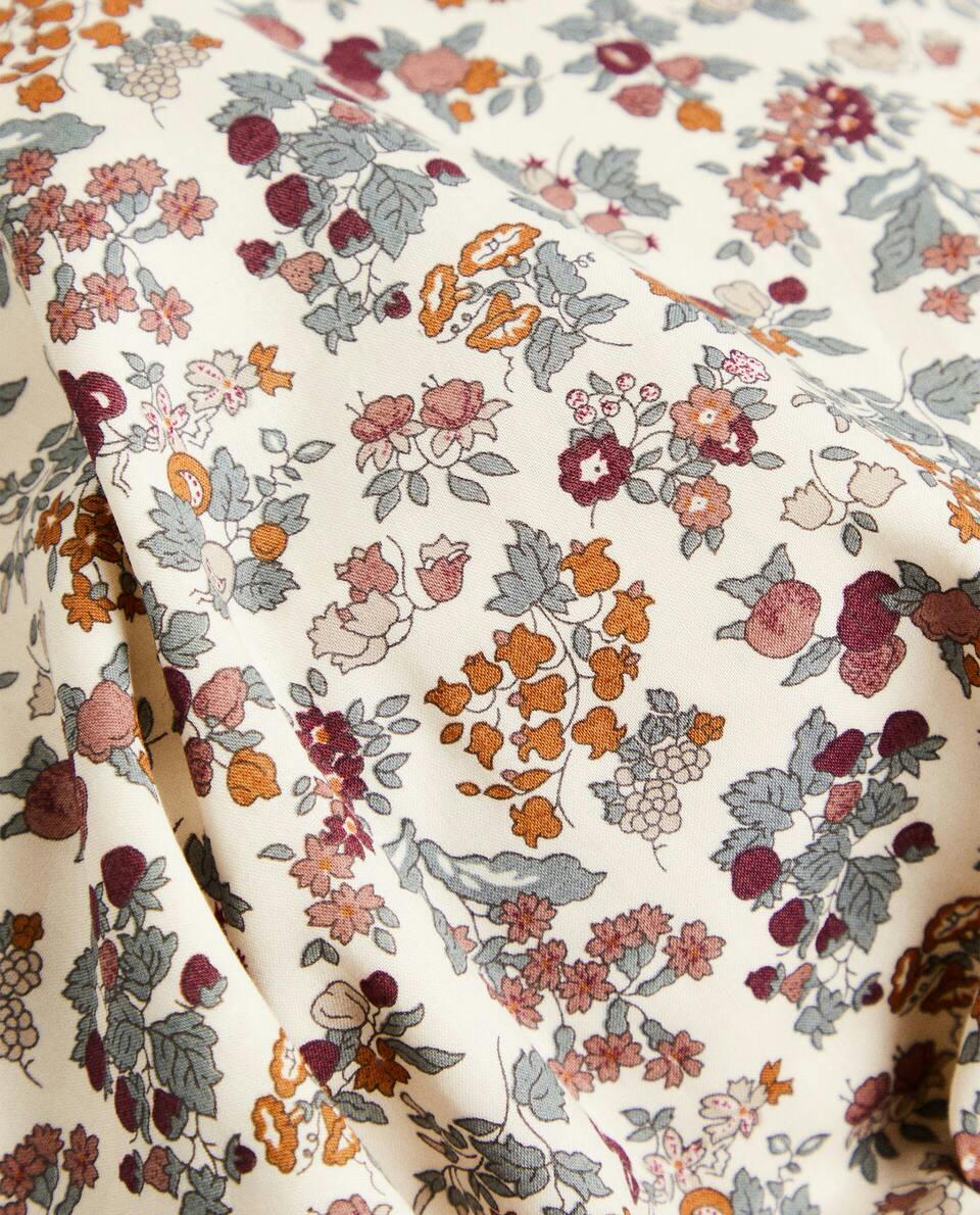 FLORAL PRINT FABRIC CHILDREN’S CLOTHES BAG