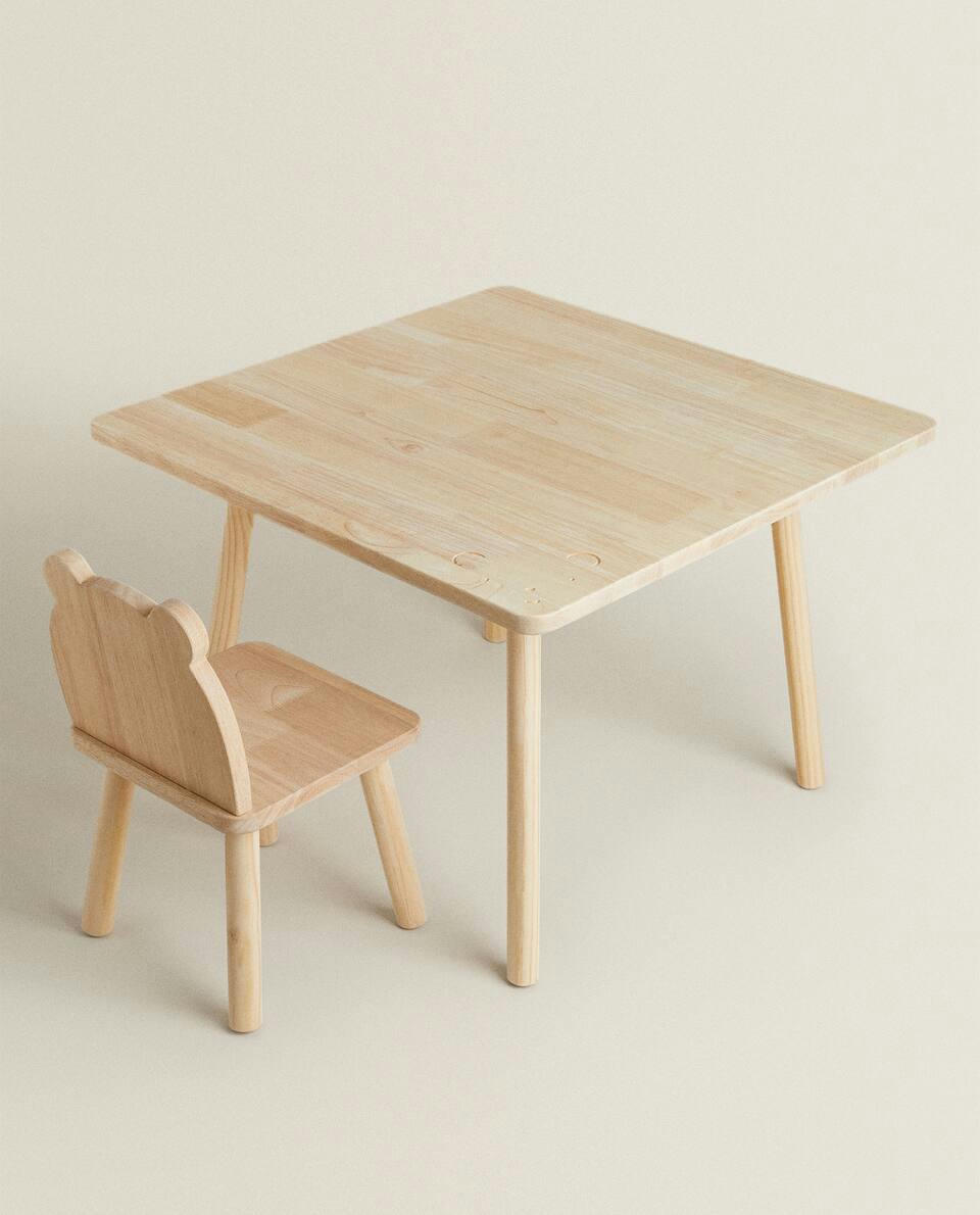 BEAR WOODEN TABLE