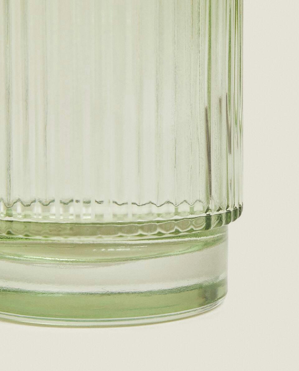 RAISED DESIGN GLASS BATHROOM SET