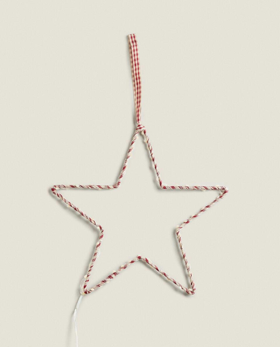 LIGHT-UP STAR CHRISTMAS DECORATION