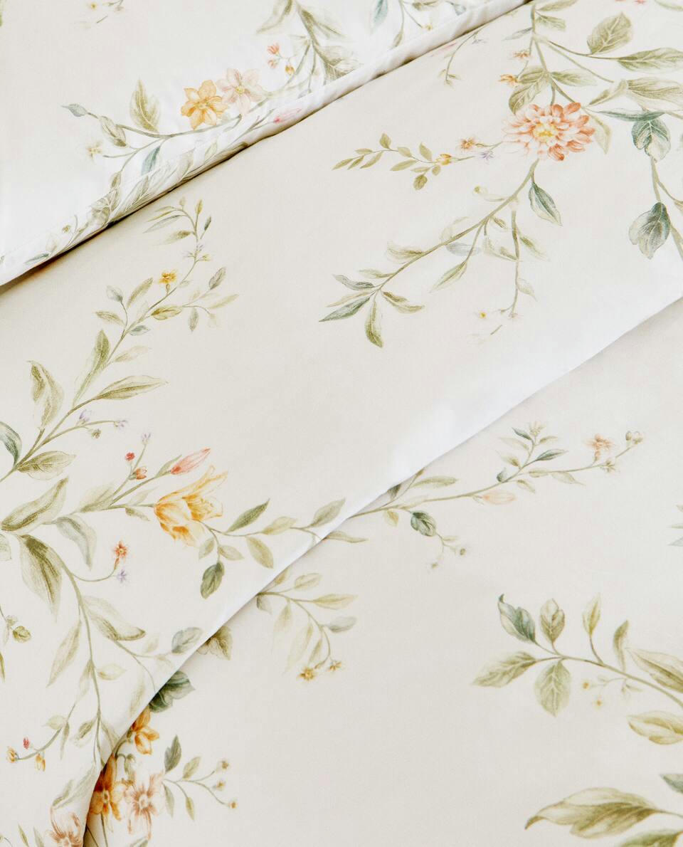 FLORAL PRINT DUVET COVER