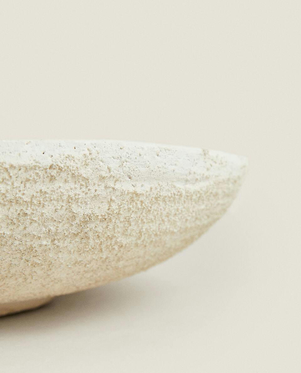 ROUGH-TEXTURE CERAMIC TRAY