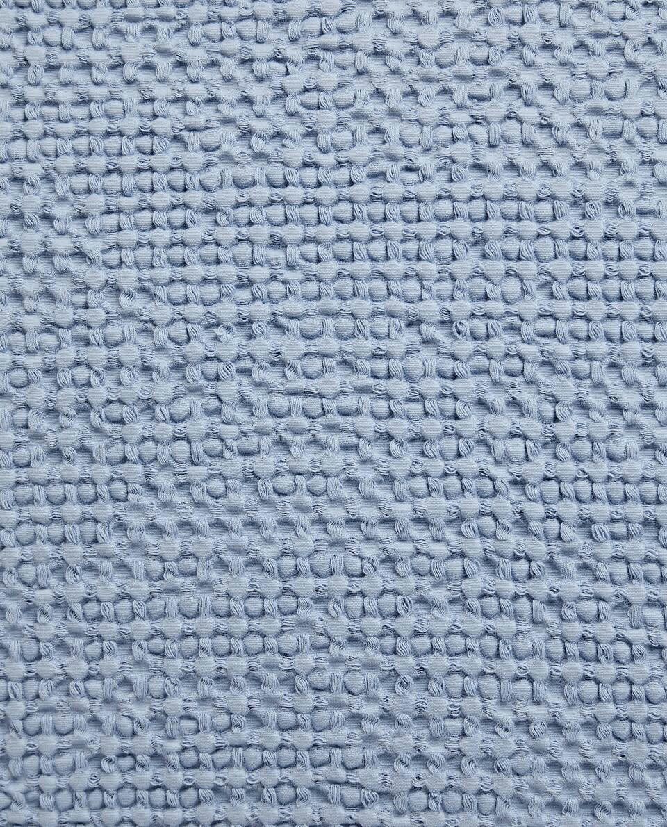 WAFFLE-KNIT CUSHION COVER