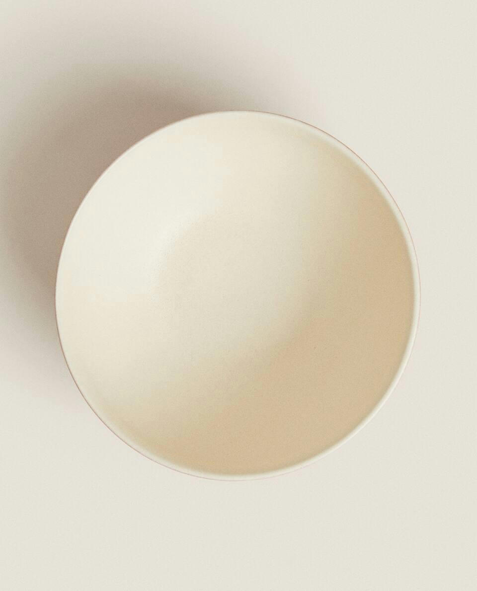 COLOURED STONEWARE BOWL