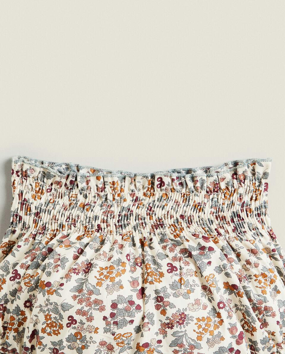 FLORAL PRINT FABRIC BABY BLOOMERS