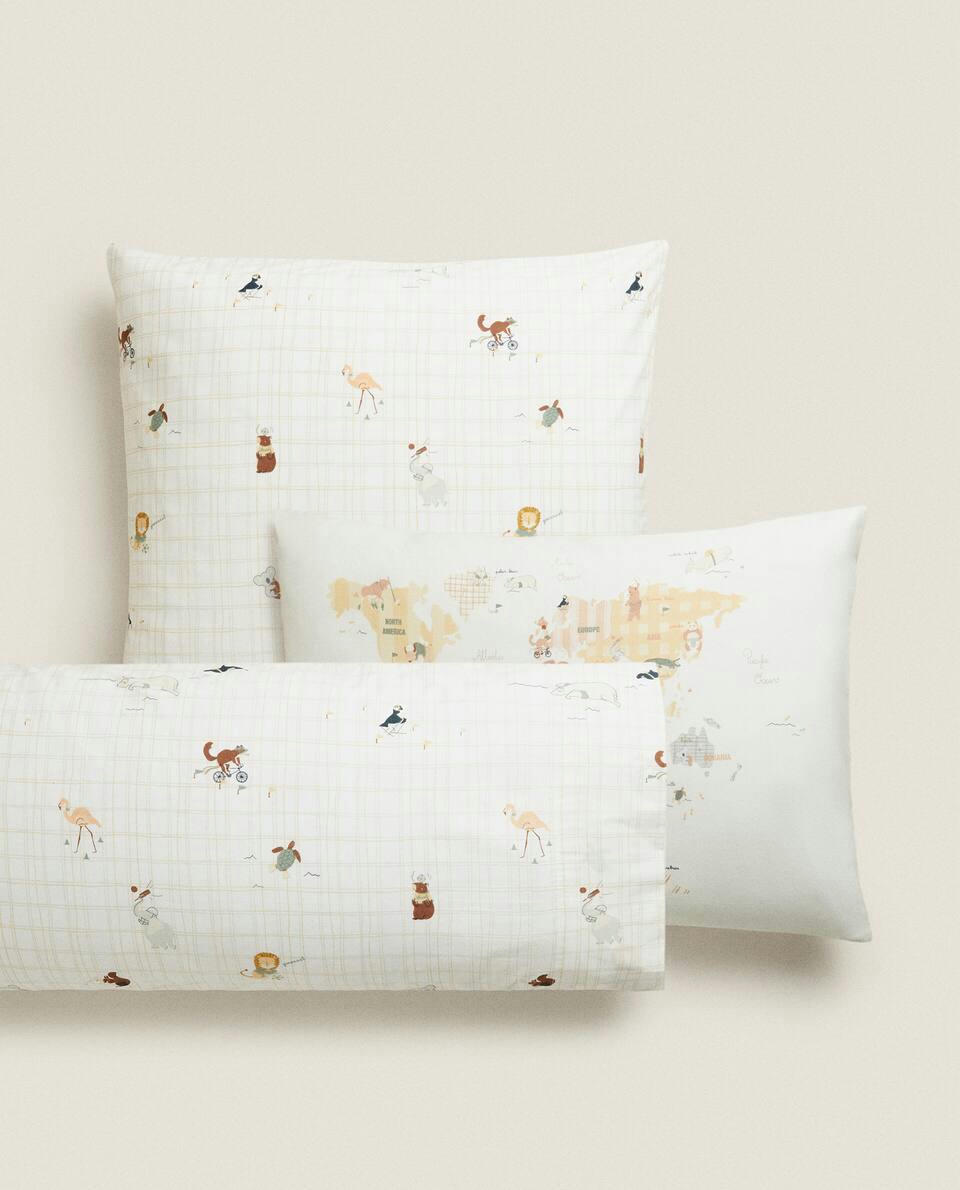 MAP PRINT PILLOWCASE