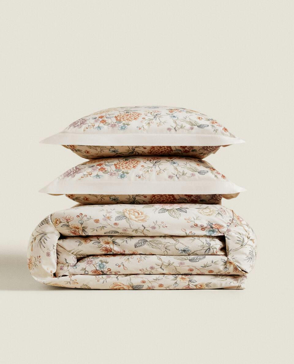 FLORAL PRINT DUVET COVER