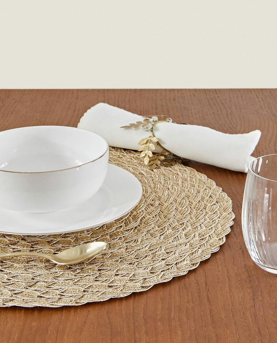 PACK OF BRAIDED CHRISTMAS PLACEMATS (PACK OF 2)