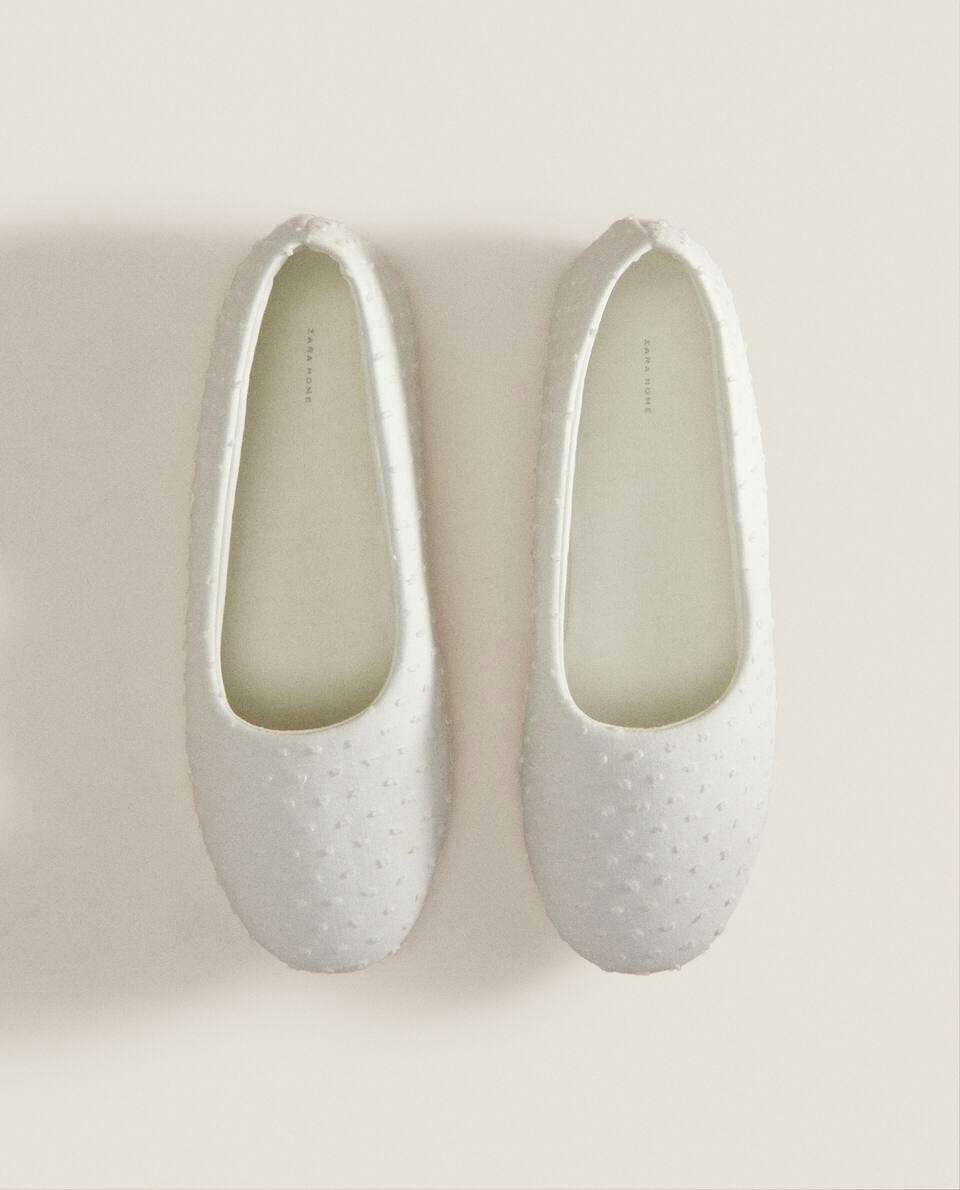 COTTON BALLERINA SLIPPERS