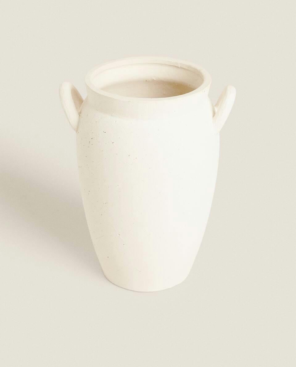 CERAMIC VASE WITH HANDLES