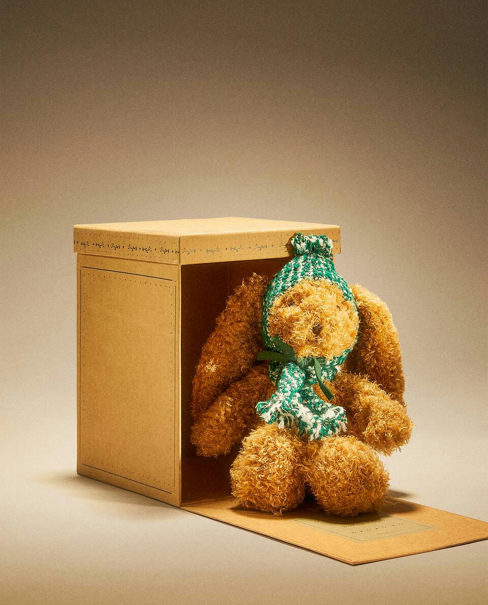 CHILDREN’S MEDIUM CHRISTMAS BUNNY SOFT TOY