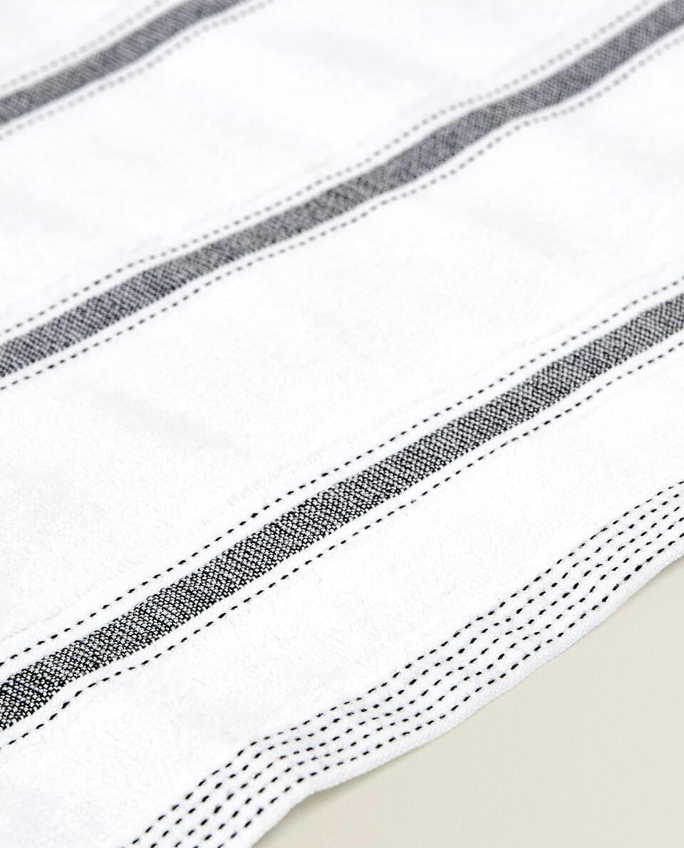 STRIPED COTTON TERRYCLOTH TEA TOWEL