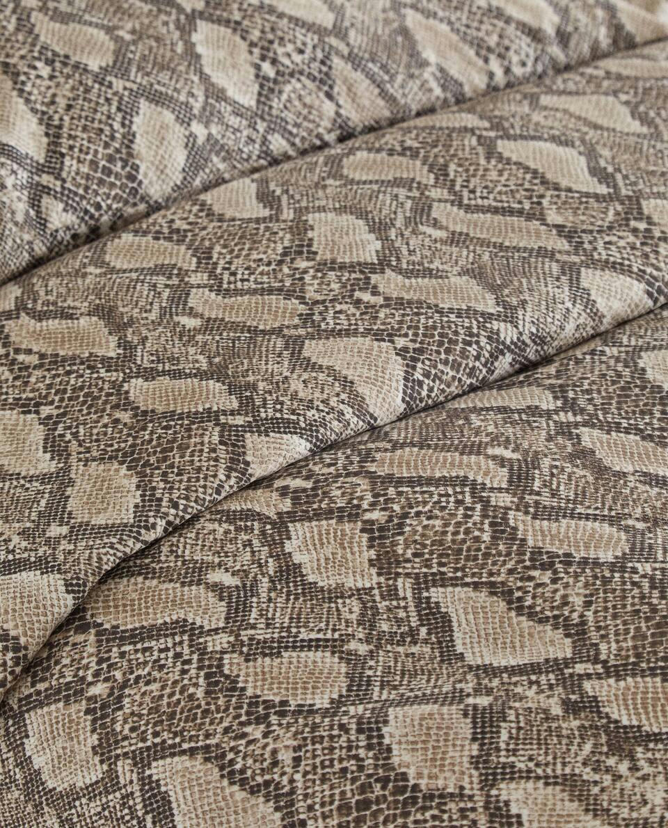 SNAKESKIN PRINT DUVET COVER