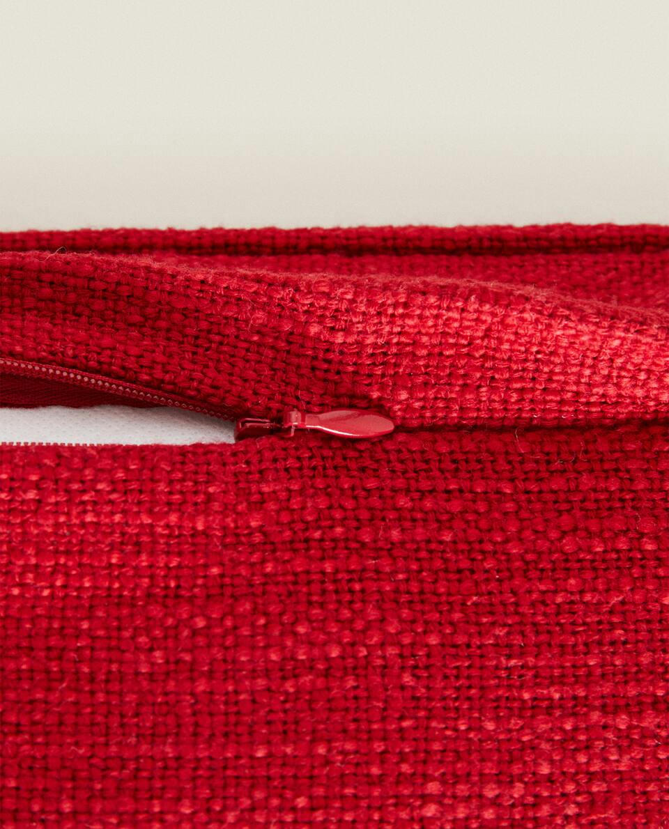 EMBROIDERED CHRISTMAS COTTON CUSHION COVER