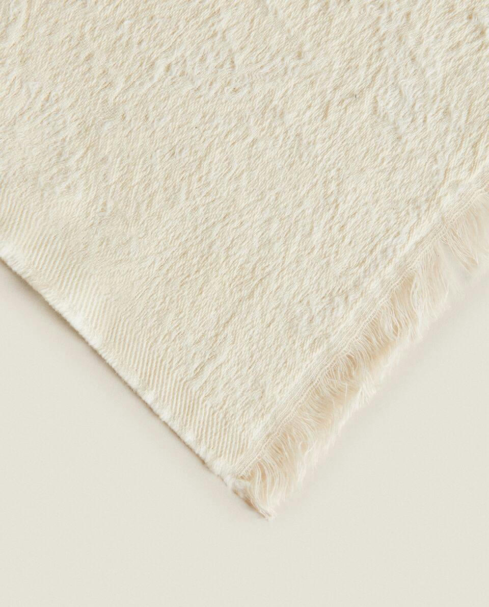 FLORAL JACQUARD BLANKET