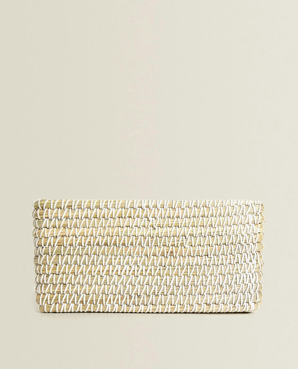 CONTRAST RECTANGULAR BASKET
