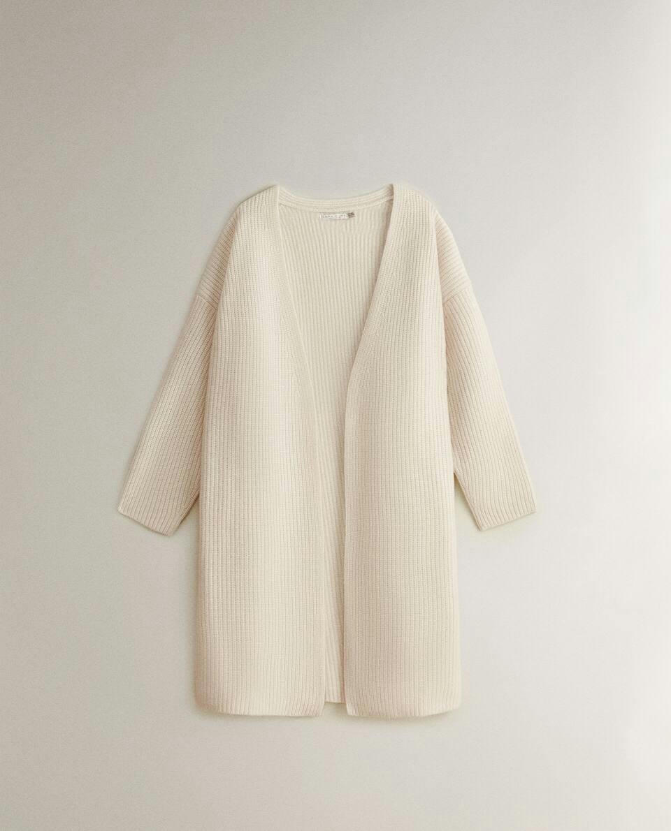 RIBBED CASHMERE JACKET
