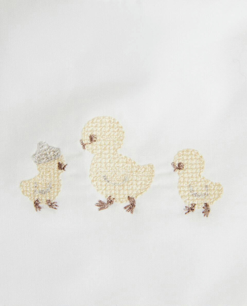 EMBROIDERED DUCK BIB