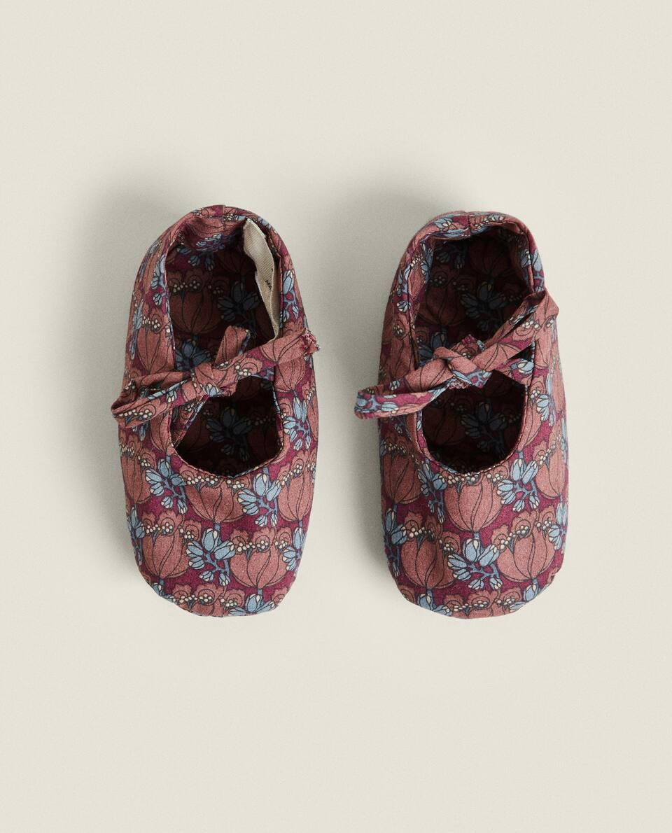 MADE WITH LIBERTY FABRIC CHILDREN'S BOOTIES