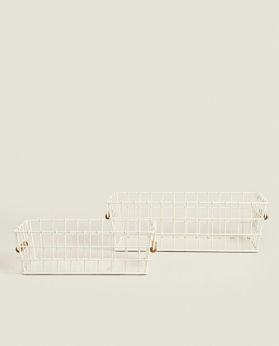 LACQUERED METALLIC BASKET