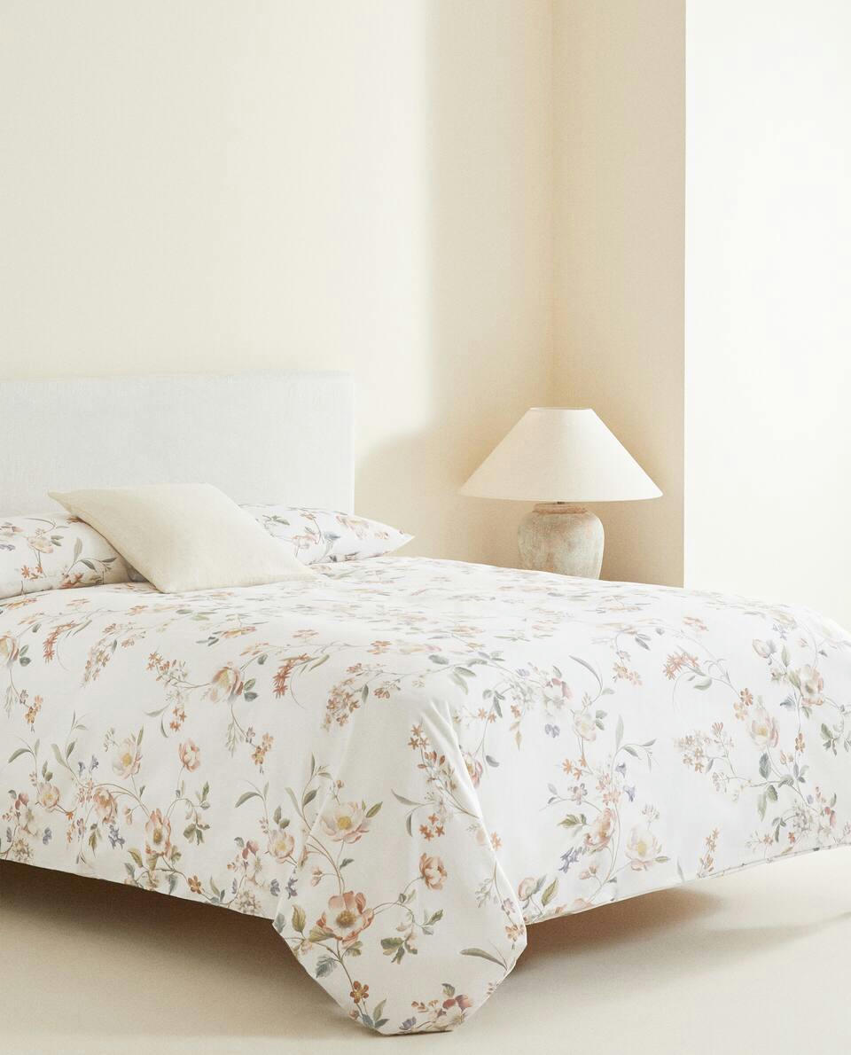 FLORAL PRINT DUVET COVER