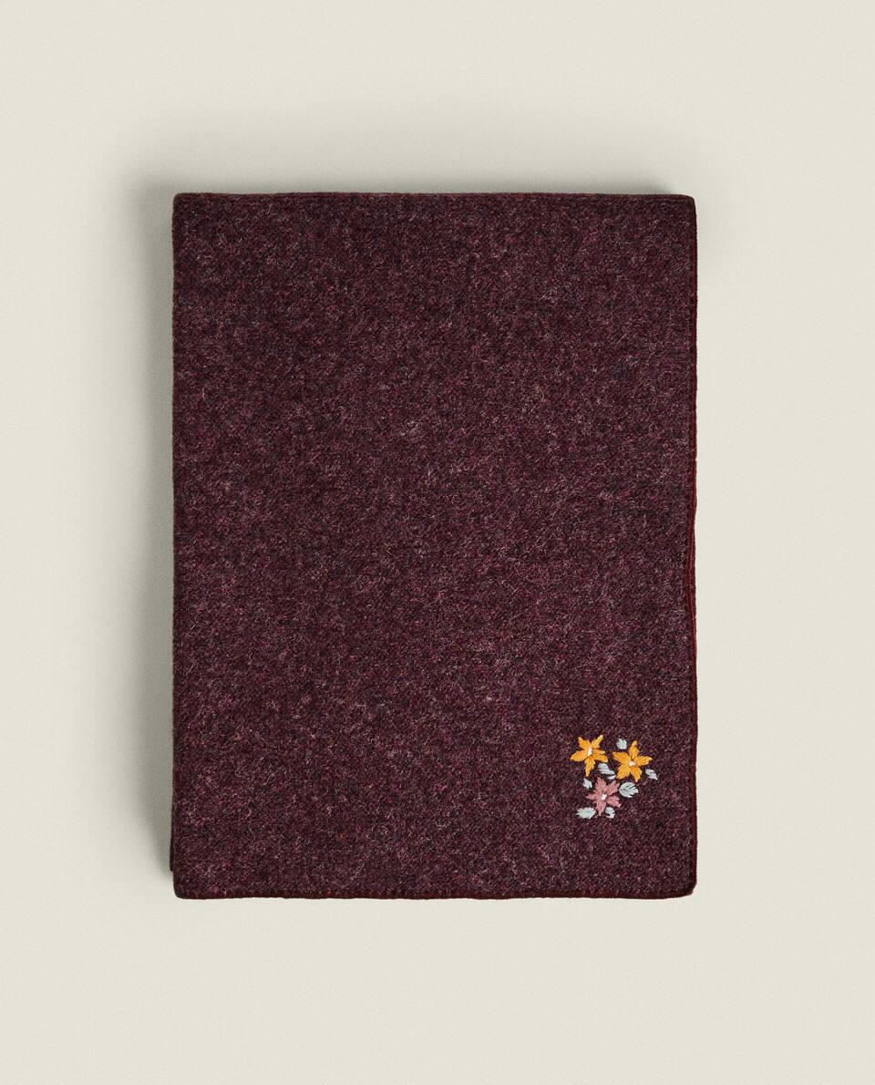 CHILDREN’S EMBROIDERED ALPACA BLEND BLANKET