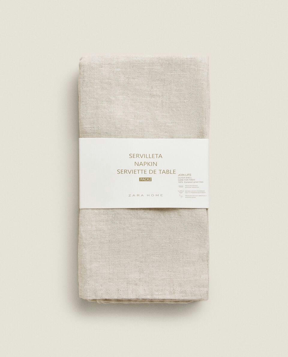 WASHED LINEN NAPKIN (PACK OF 2)