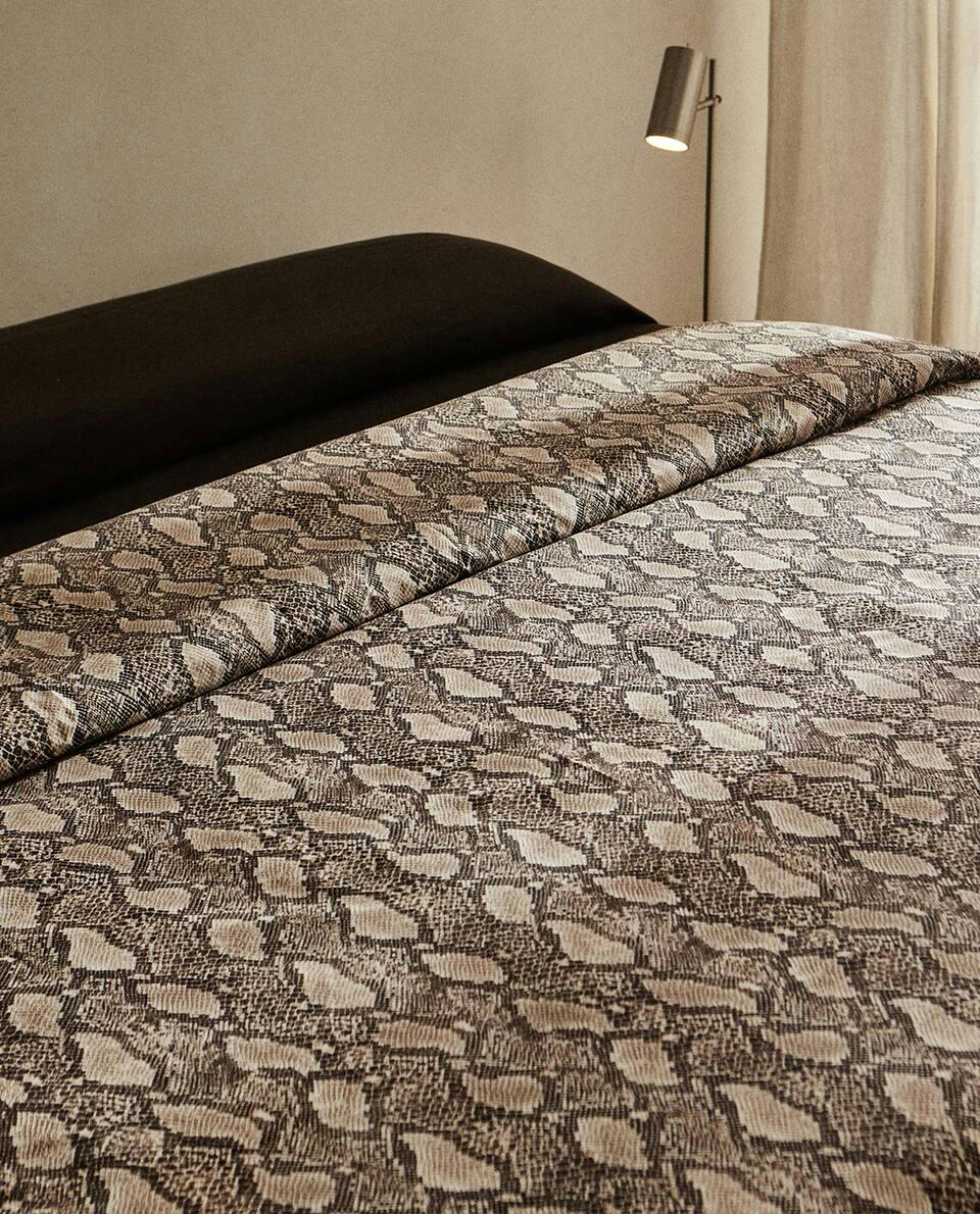 SNAKESKIN PRINT DUVET COVER