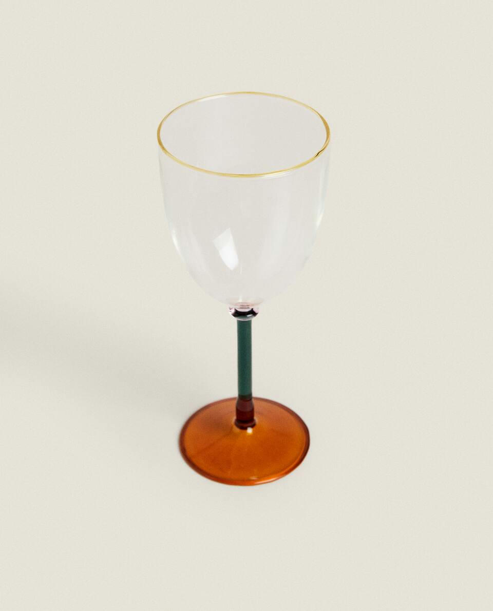 BOROSILICATE GLASS WITH COLOURED STEM