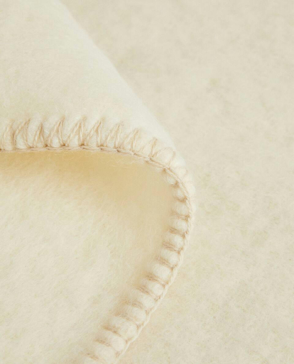 CARDED WOOL BLANKET